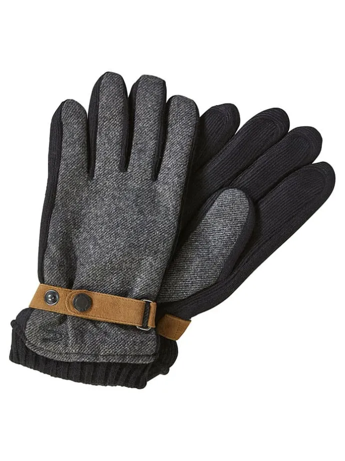 Handschuhe in Schwarz/ Grau