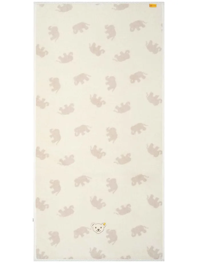 Handtuch in Creme/ Rosa