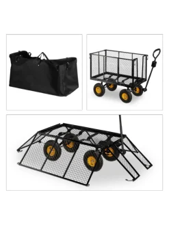 Handwagen in Schwarz