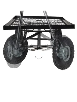 Handwagen in Schwarz - (B)51 x (H)34,5 x (T)96 cm