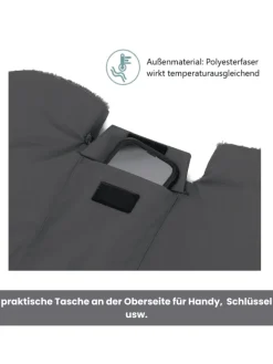 Handwärmer Kalix Teddy Exklusiv in Grau