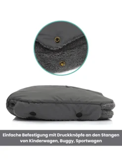 Handwärmer Kalix Teddy Exklusiv in Grau