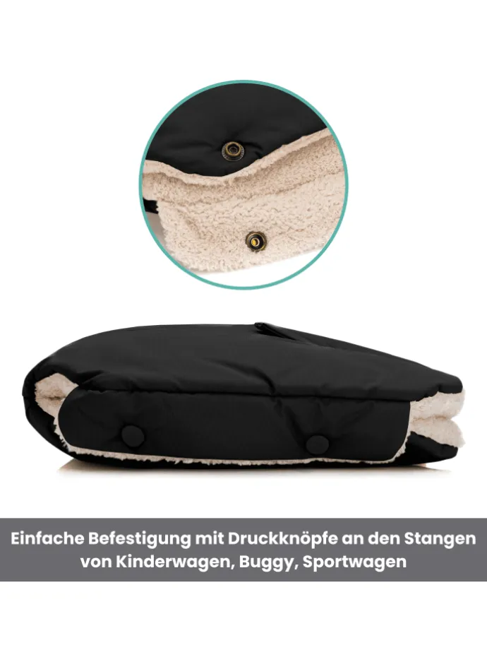 Handwärmer Kalix Teddy Exklusiv in Schwarz