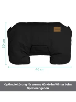 Handwärmer Kalix Teddy Exklusiv in Schwarz