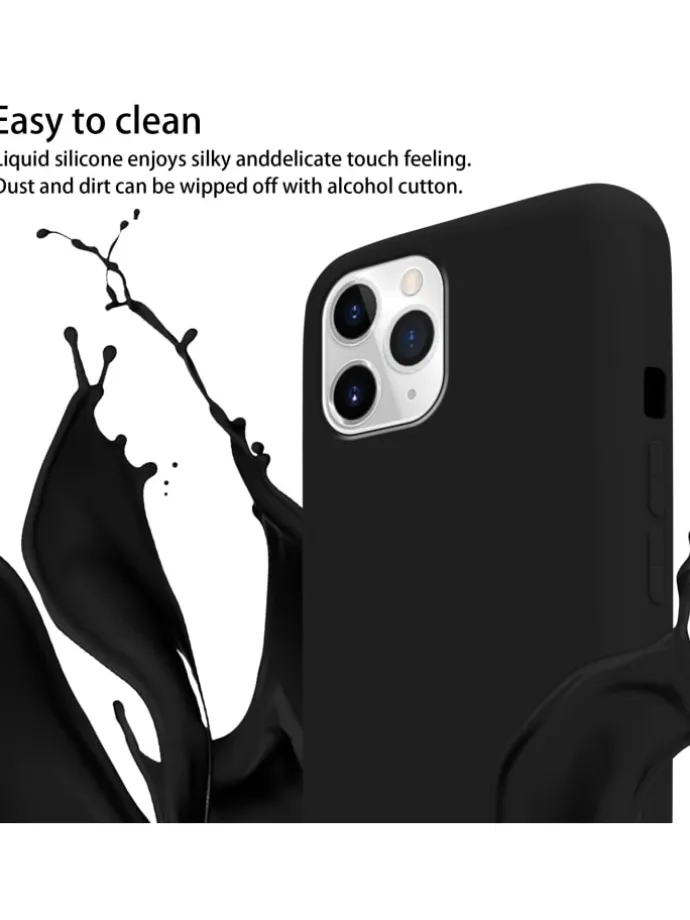 Handykette für Apple iPhone 11 PRO MAX Hülle in LIQUID SCHWARZ