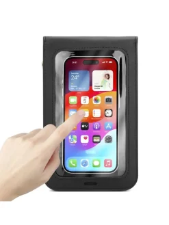 Handytasche für Apple iPhone 15 Hülle Umhängetasche in Schwarz