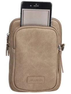 Handytasche "Malaga" in Beige - (B)12,5 x (H)19,5 x (T)2,5 cm