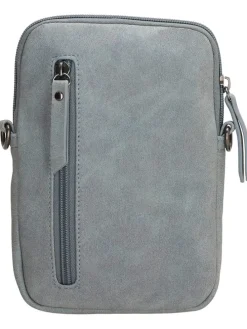 Handytasche "Malaga" in Hellblau - (B)12,5 x (H)19,5 x (T)2,5 cm