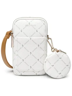 Handytasche "Monogram" in Weiß - (B)11 x (H)19 x (T)4 cm