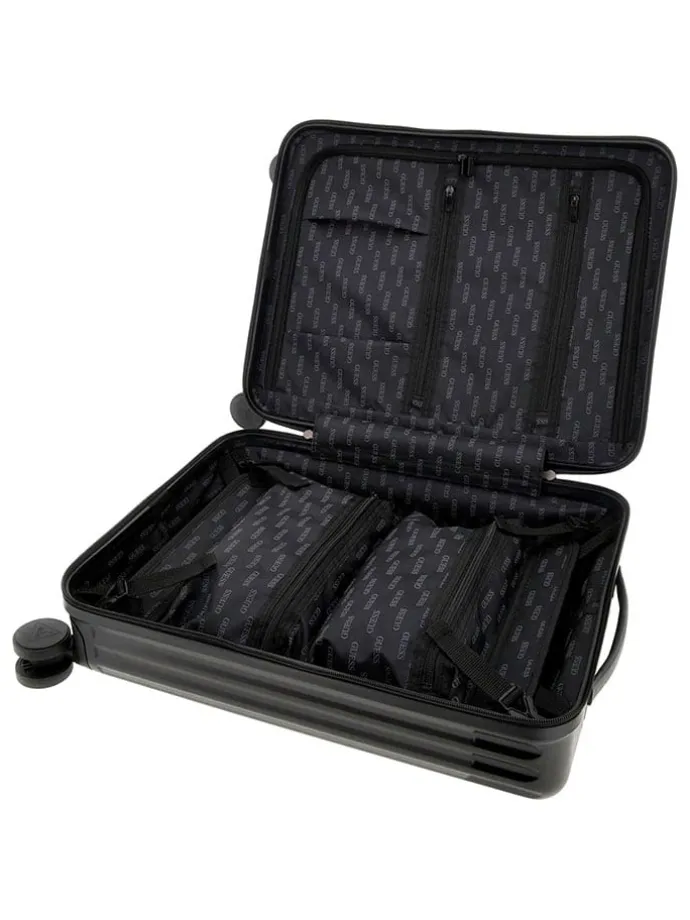 Hardcase-Trolley in Schwarz - (B)38 x (H)54 x (T)21 cm