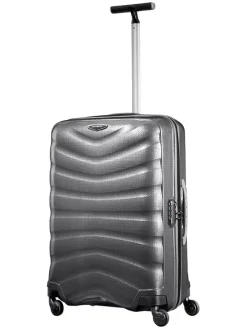 Hardcase-Trolley in Silber - (B)47 x (H)69 x (T)29 cm