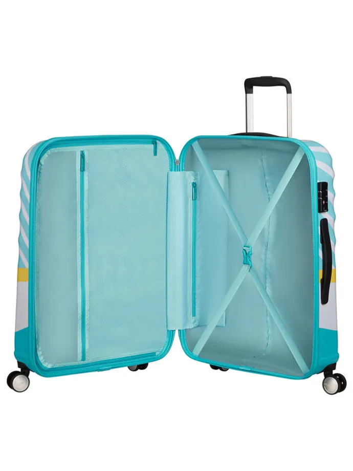 Hardcase-Trolley in Türkis - (B)47 x (H)67 x (T)26 cm