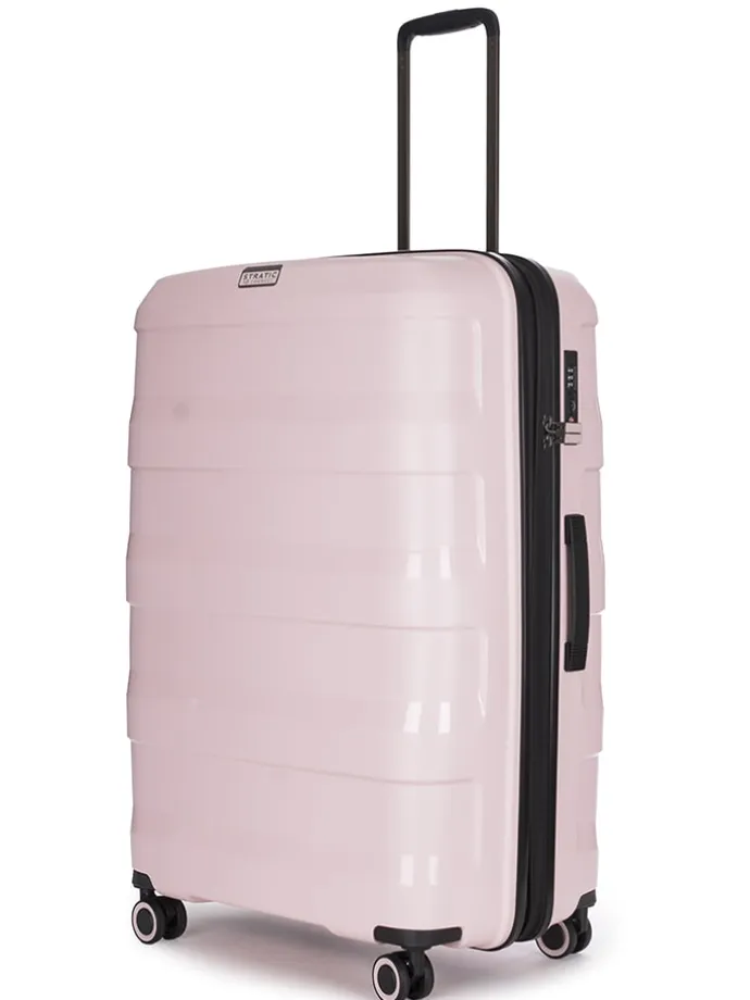 Hardcase-Trolley "Straw+" in Rosa - (B)51 x (H)76 x (T)31 cm