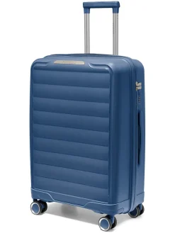 Hardcase-Trolley "Turin" in Dunkelblau - (B)45 x (H)65 x (T)26,5 cm