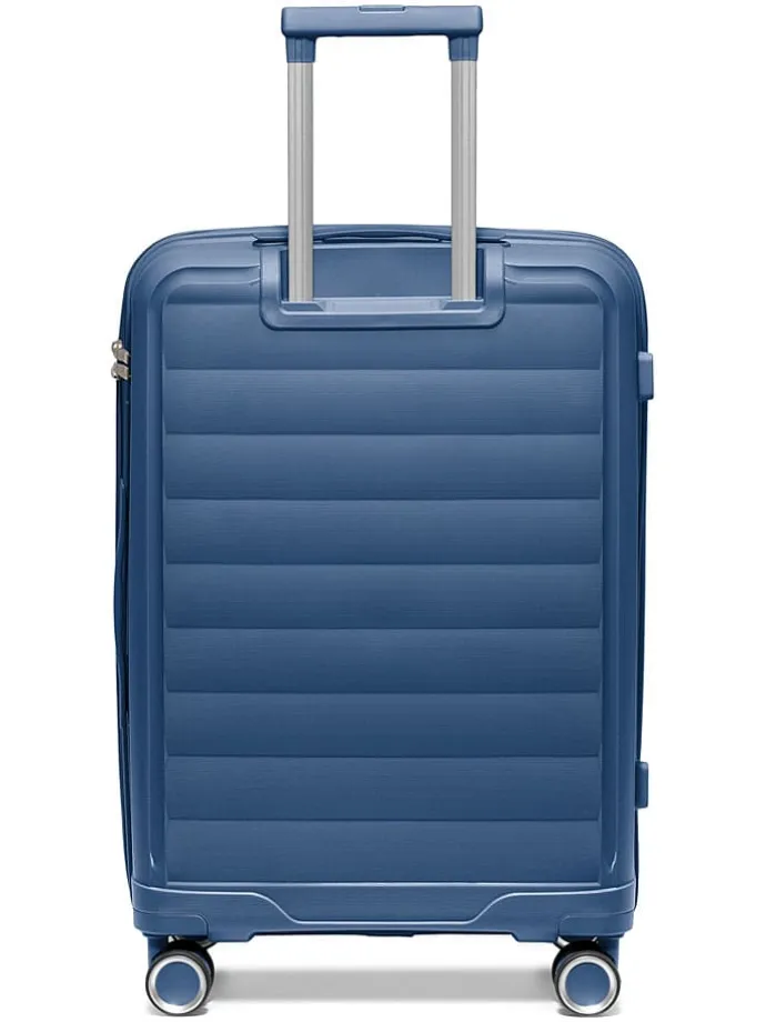 Hardcase-Trolley "Turin" in Dunkelblau - (B)45 x (H)65 x (T)26,5 cm