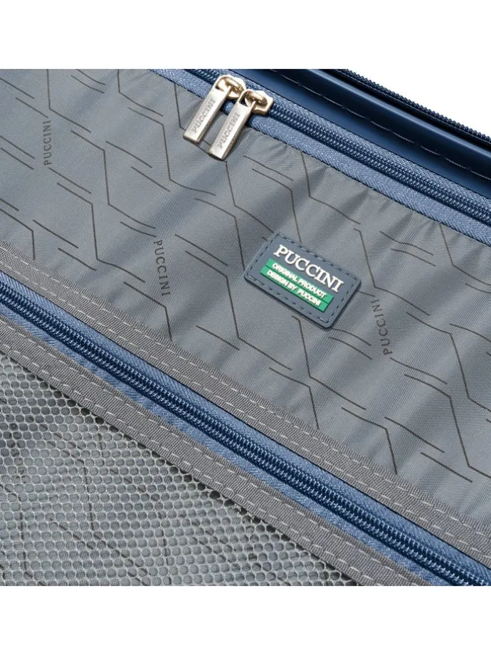 Hardcase-Trolley "Turin" in Dunkelblau - (B)45 x (H)65 x (T)26,5 cm
