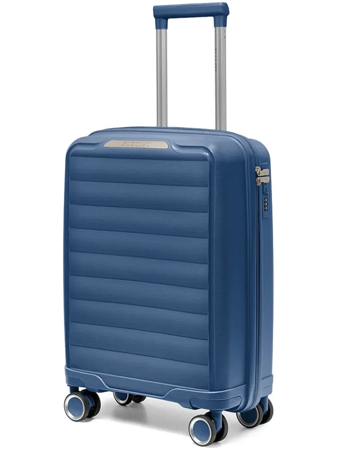 Hardcase-Trolley "Turin" in Dunkelblau - (B)39 x (H)54 x (T)21 cm