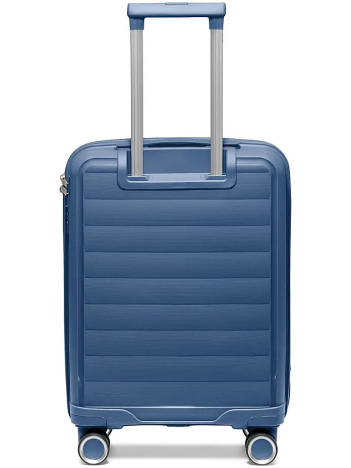 Hardcase-Trolley "Turin" in Dunkelblau - (B)39 x (H)54 x (T)21 cm