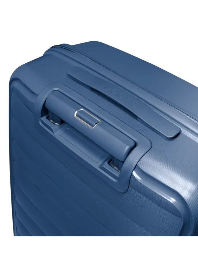 Hardcase-Trolley "Turin" in Dunkelblau - (B)39 x (H)54 x (T)21 cm