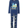 Harry Potter Nachtwäsche Schlafanzug aus Baumwolle Pyjama-Set in Blau 2