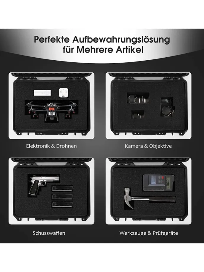 Hartschalen-Kamerakoffer 22" in Schwarz