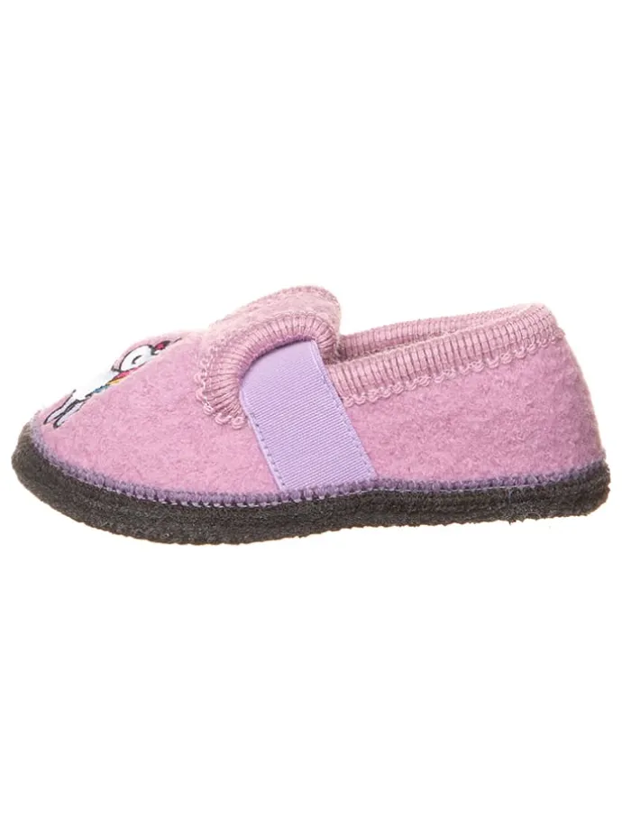 Hausschuhe "Bobby Einhorn" in Rosa