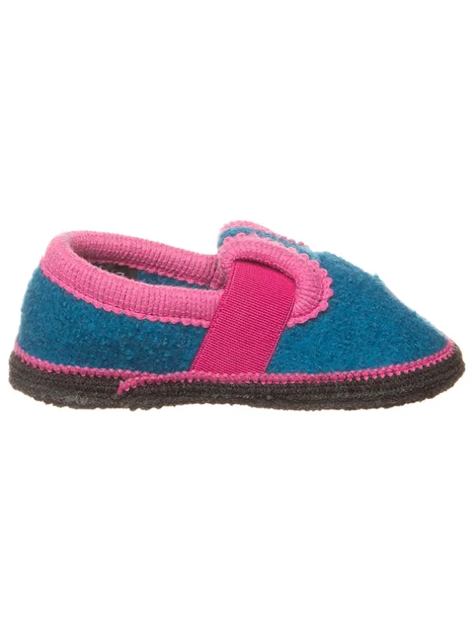 Hausschuhe "Bobby Einhorn" in Blau