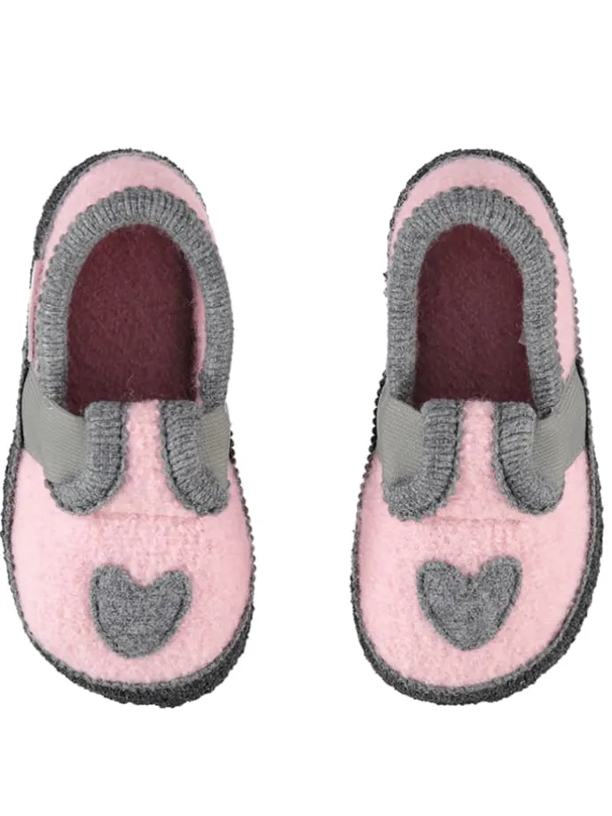 Hausschuhe "Bobby Herz" in Rosa