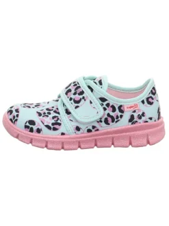 Hausschuhe "Bobby" in Hellblau/ Rosa