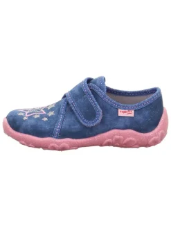 Hausschuhe "Bonny" in Blau/ Rosa