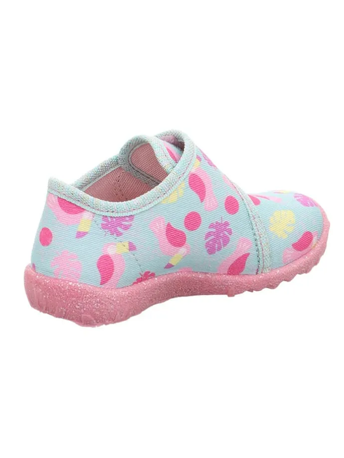 Hausschuhe "Spotty" in Hellblau/ Rosa