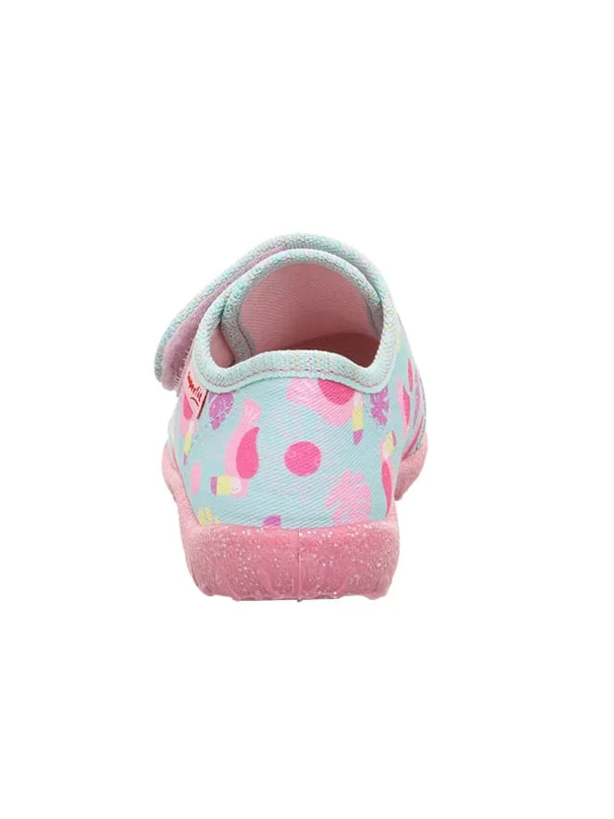 Hausschuhe "Spotty" in Hellblau/ Rosa
