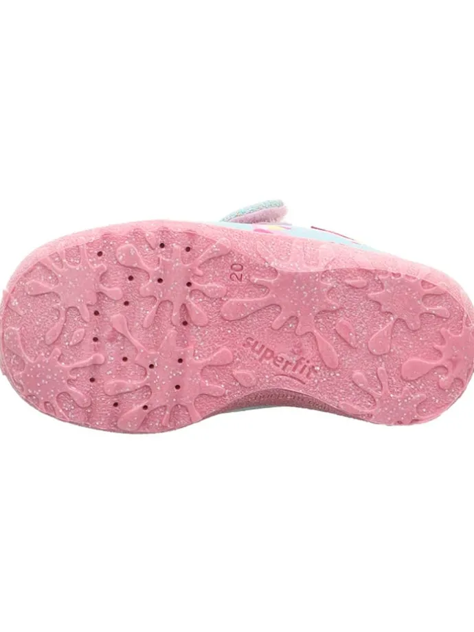 Hausschuhe "Spotty" in Hellblau/ Rosa
