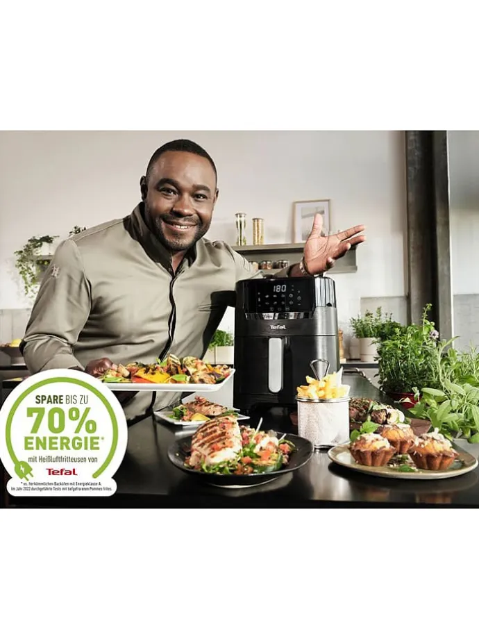 Heißluftfritteuse "Easy Fry & Grill XL Precision" in Schwarz - 4,2 l