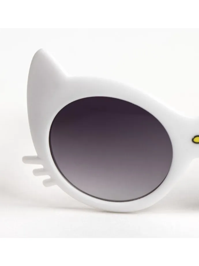 Hello Kitty Premium Sonnenbrille Mädchen UV-Schutz in Weiß