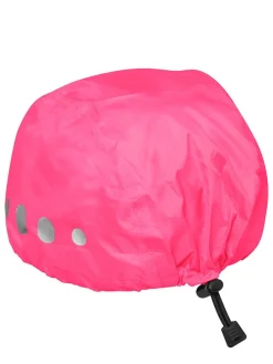 Helm-Regenschutz in Neonpink