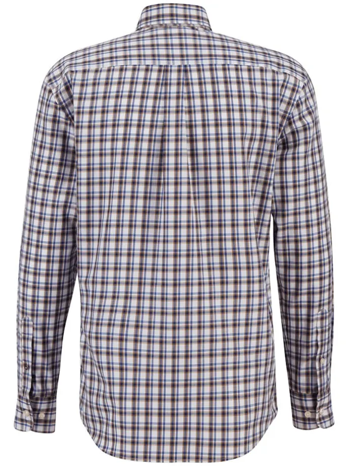 Hemd - Casual fit - in Blau/ Rot