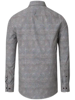 Hemd - Casual fit - in Hellbraun/ Blau in Hellbraun/ Blau