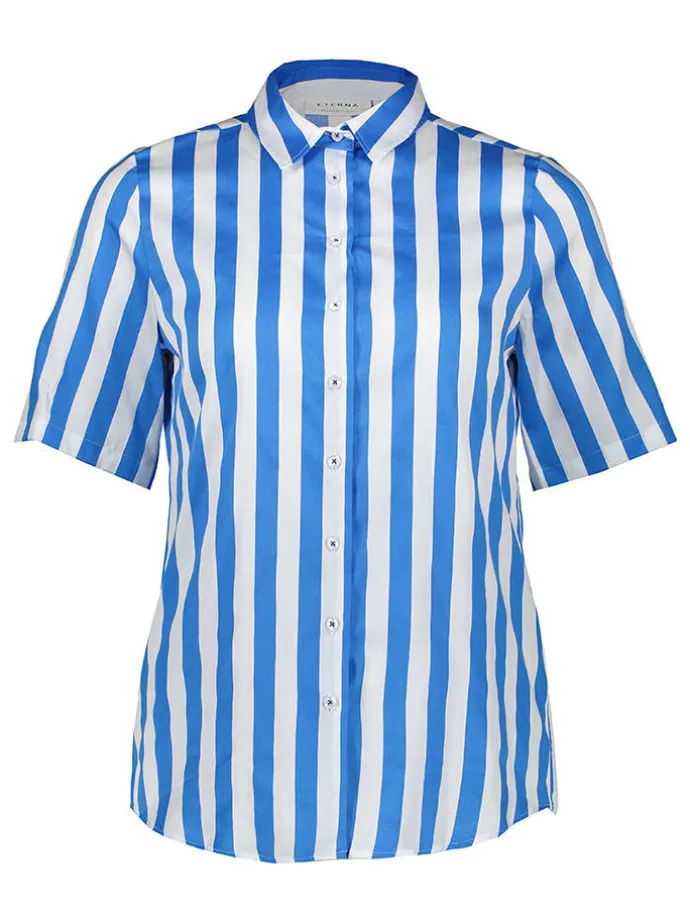 Hemd - Regular fit - in Blau/ Weiß