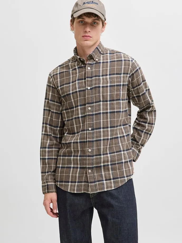 Hemd - Regular fit - in Khaki