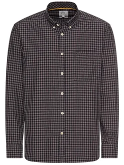 Hemd - Regular Fit - in Lila/ Schwarz