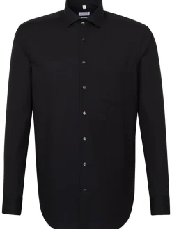 Hemd - Regular fit - in Schwarz