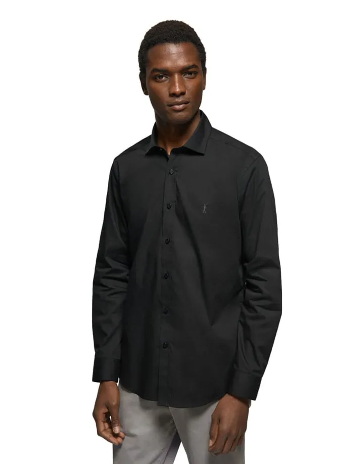 Hemd - Slim fit - in Schwarz