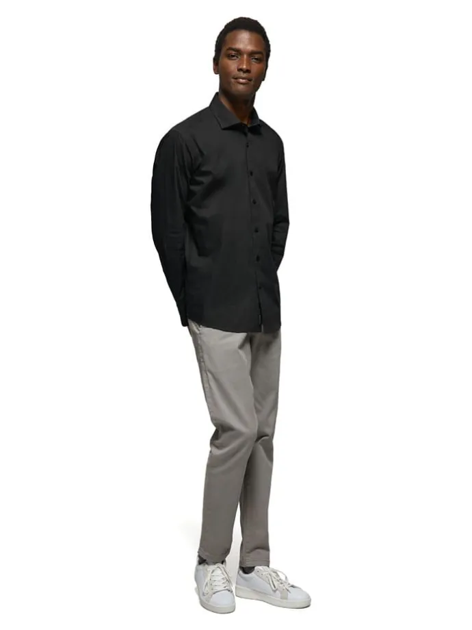 Hemd - Slim fit - in Schwarz