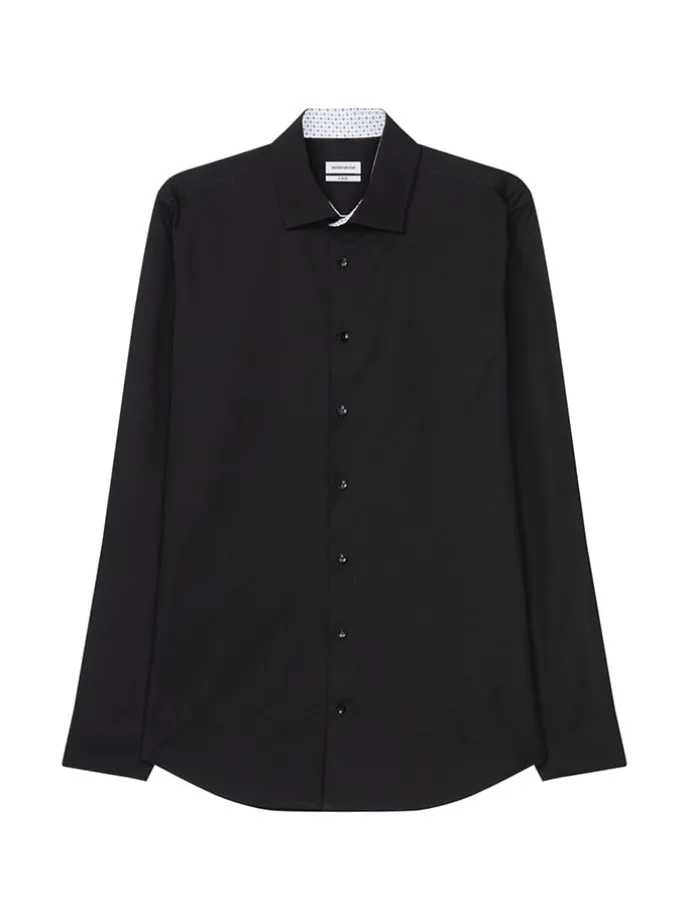 Hemd - Slim fit - in Schwarz