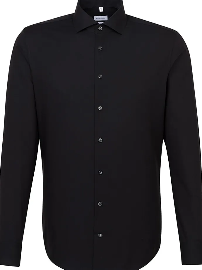 Hemd - Slim fit - in Schwarz