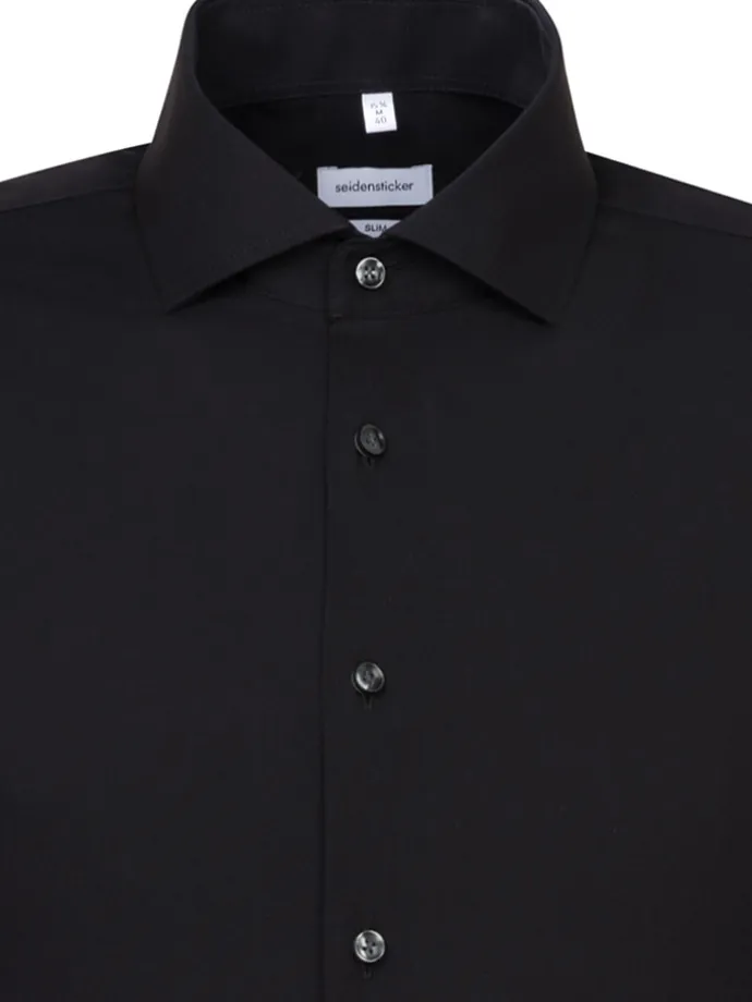 Hemd - Slim fit - in Schwarz