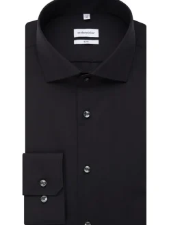 Hemd - Slim fit - in Schwarz