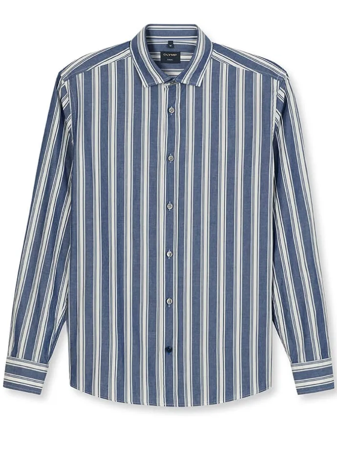 Hemd "Casual" - Regular fit - in Weiß/ Blau