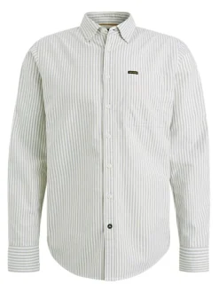 Hemd in Beige/ Weiß